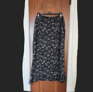 XL Travel print skirt